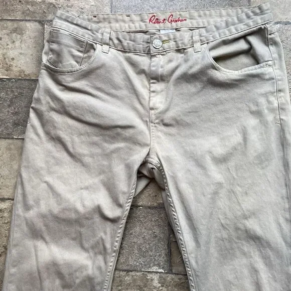 Robert Graham Pants Men's 38x31‎ Tailored Kipling Khakis - Picture 9 of 11